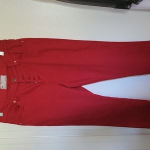 AUTHENTIC RED FREE PEOPLE SKINNY JEANS